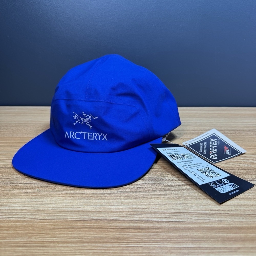 NWT Arc'teryx GORE-TEX Gore 5 Panel Cap Waterproof Hat Adjustable Snapback